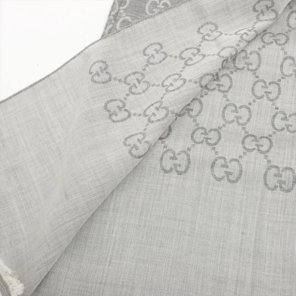 Gucci Logo Wool and Silk Shawl Luke New - Picture 2 of 5
